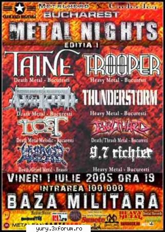 rock bucharest metal nightss-a confirmat festivalul bucharest metal nights, fel maraton metal care