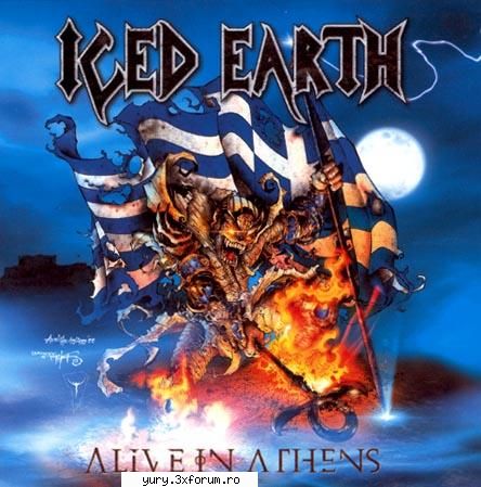 albume covers iced earth alive athens [1999]