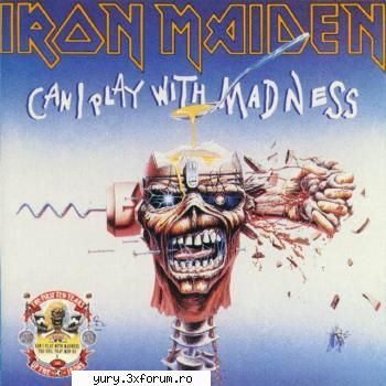 albume covers iron maiden can play with madness [1988]