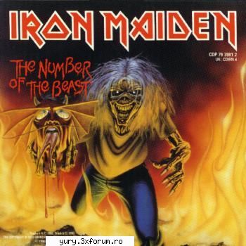 albume covers iron maiden the number the beast (single) [1982]
