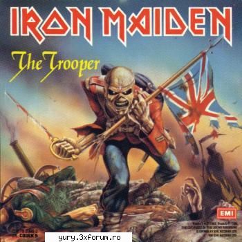 albume covers iron maiden the trooper [1983]