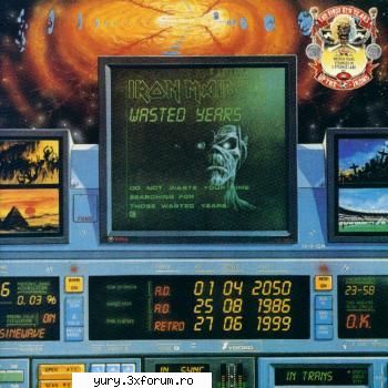 albume covers iron maiden wasted years [1986] (wasted years foarte buna melodia, mai ales chitara