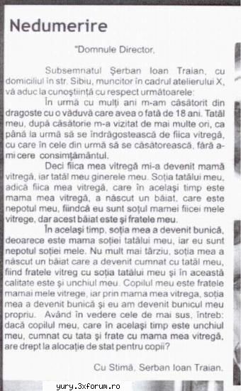:rotfl: sa va fereasca d-zeu de tatzi vitregi ... ca i-a uie c familie iti iese nedumerire !!!